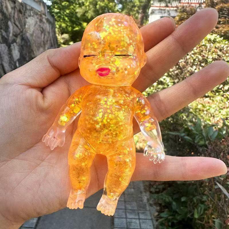 Colorful Little Candy Man Decompression Squeeze Toy - Four-Color Malt Candy Doll