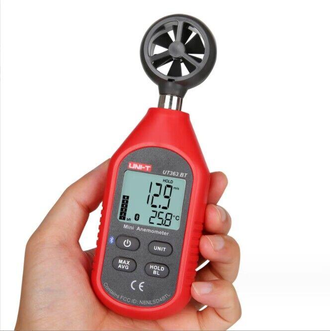 Smart Portable UT383BT Illuminometers Photometer Mini Wind Speed Anemometer Digital Luxmeter