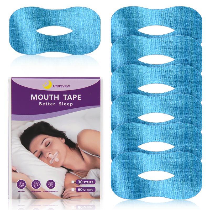 

30 Pieces/Box Breathable O-shaped Anti Snoring Strips Patch Mouth Sleep Tape Improved Nighttime Sleeping Physical Closure Patch
