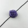 Stylish Rose Blossom Necklace Simulation Flower Neckchain Women Girls Collarbone Chain Eye Catching Choker Accessory