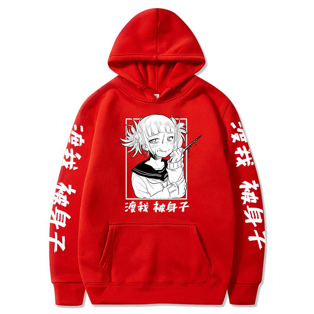 Anime My Hero Academia Himiko Toga Imprimeu Grafic Hanorac cu Glugă Bărbați Femei Hanorace Oversized Manga Sweatshirt Harajuku Casual Streetwear