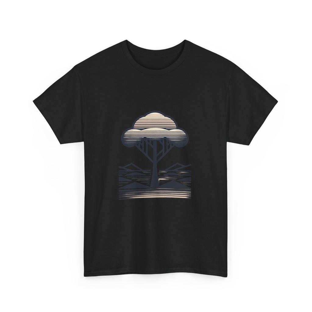 Abstract Tree Graphic Print T-shirt