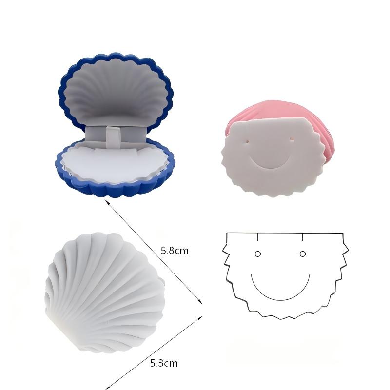1 Piece Lovely Shell Shape Velvet Jewelry Box Wedding Engagement Ring Box for Earrings Necklace Bracelet Display Gift Box Holder