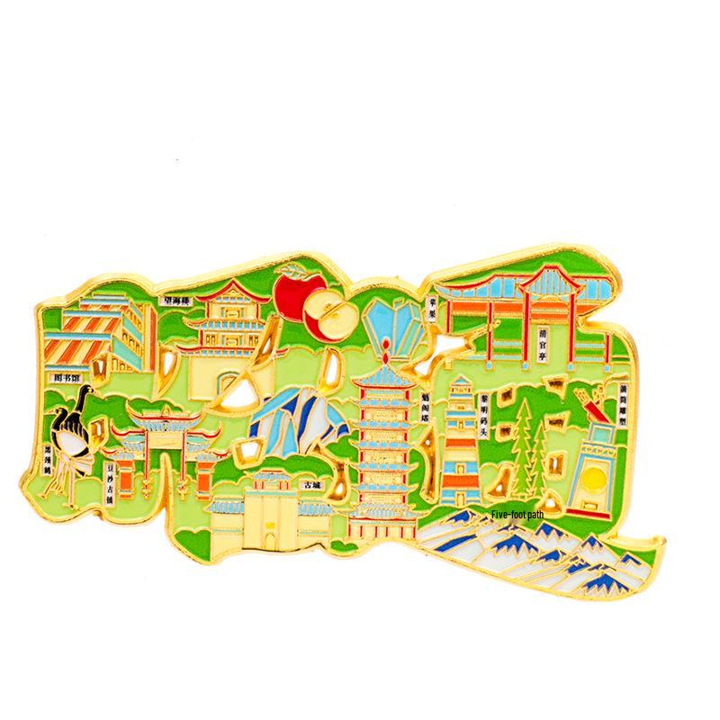 Zhaotong City Metal Refrigerator Magnet - Cultural & Creative 2025 Design