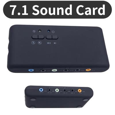 7.1 USB externá stereo zvuková karta USB 2.0 zvuková karta s 2 MIC hlavami SPDIF 8 kanálový DAC výstup pre domáce stolové reproduktory