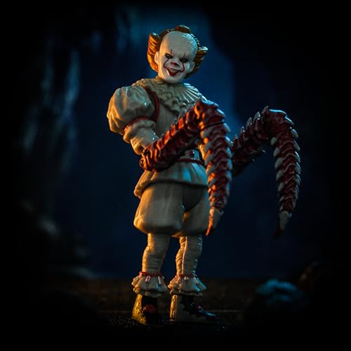 52TOYS 3.75" Series IT Pennywise (2017) Action Figure, IT Chapter Two Official Collaboration Merchandise, Includes Detachable Accessories, PVC, 3.75-i