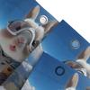 Skydiving Rabbit Shower Curtain Cute Animal Print Bathroom Decor Waterproof and Durable for Stylish Home Upgrade Easy-Clean