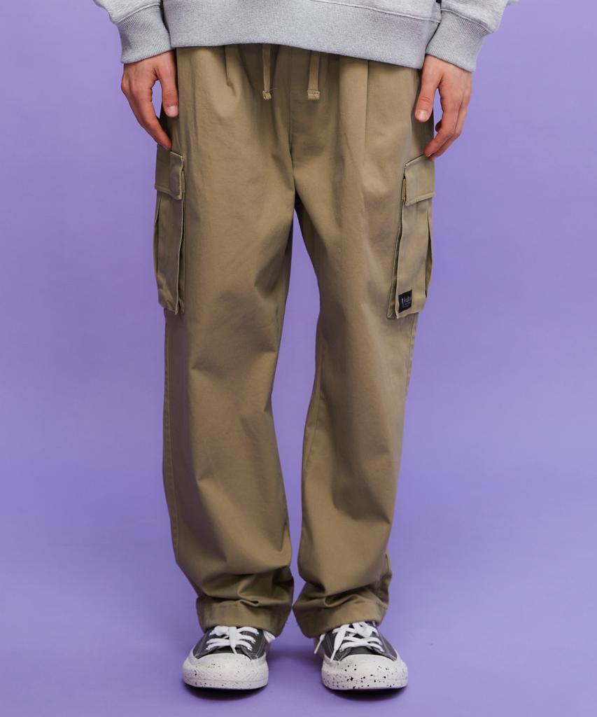 KULTE Wide Cargo Pants Beige