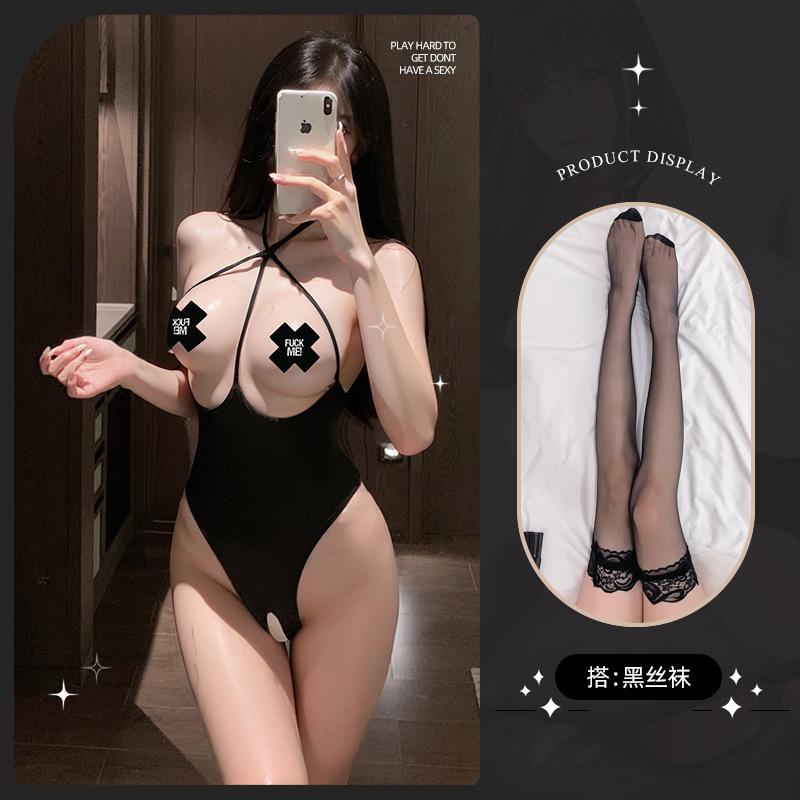 Sexy lingerie sexy pure desire onesie open crotch temptation hot pajamas free uniform supplies suit women