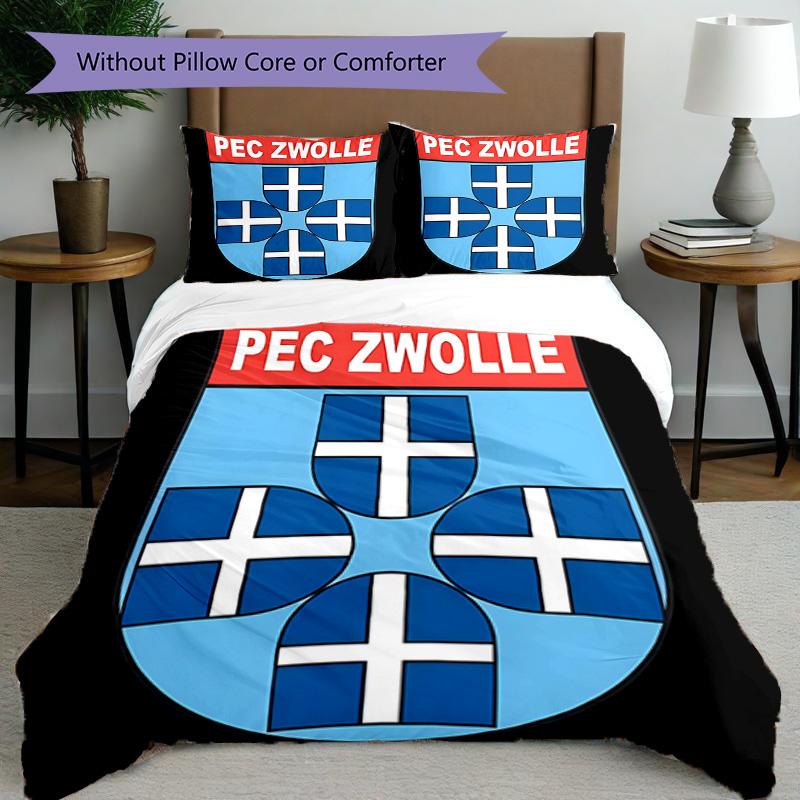 3pcs Duvet Cover Set (1*Duvet Cover + 2*Pillowcase, Without Core), PEC Zwolle Print Bedding Set, Bedroom Decor, All‑Season, Birthday Gift