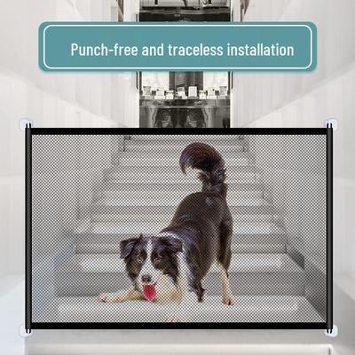 Clôture pour Chien Pliable Portable: Filet de sécurité pour animaux de compagnie sans perçage pour la maison