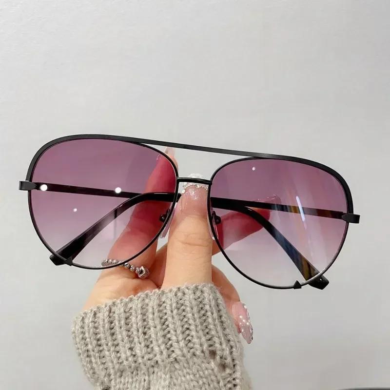 New Fashion Designer Ladies Pilot Sunglasses Women Men Goggle Gradient Sun Glasses For Female Mirror Shades UV400