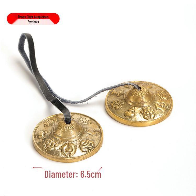 Nepal Handmade Brass Cymbals: Percussion Gong & Yoga Awakening Instrument