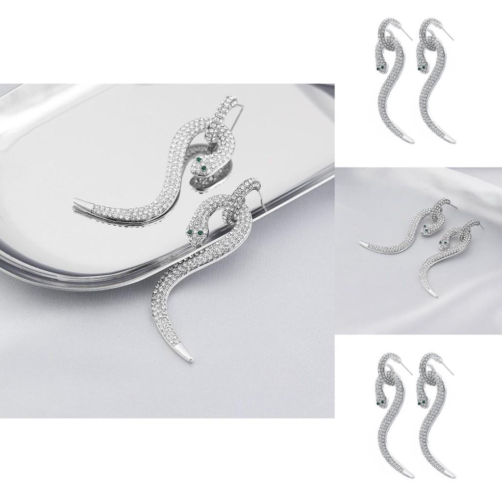 Elegant Alloy Snake Earrings For Women Trendy Zodiac Animal Design 2022 Winter Fashion
