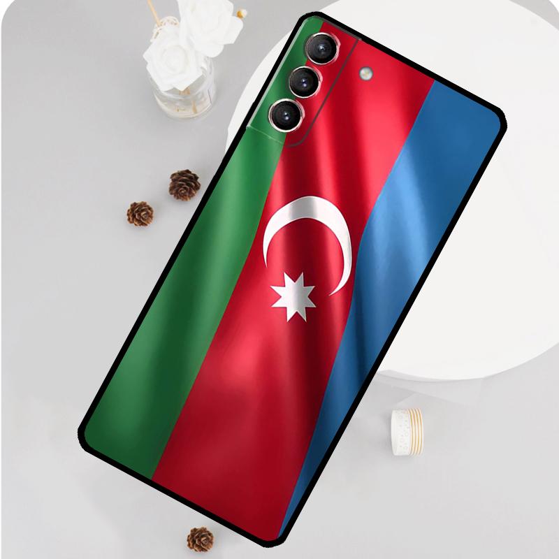 Azerbaijan Flag Phone Case For Samsung Galaxy S25 S26 Ultra S20 S21 S22 S23 S24 Plus S10 S25 FE Funda Cover Galaxy S20 FE