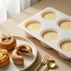 Silicone 6-Cavity Baking Molds Cake Utensils Easy-to-clean Cake Mold Baking Tool