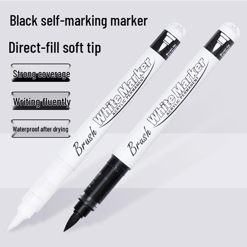 Artline Black Liquid Ink Soft Tip Marker - Large Capacity Highlighter for Students & Art Painting