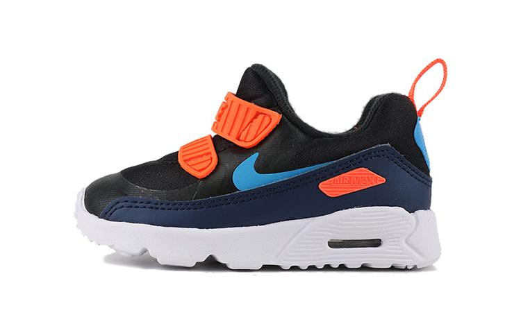 

Nike Air Max Tiny 90 Cushioning Low top Toddler Shoes Black Orange Baby 881924-020 23.5