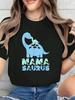 Mama Saurus Dinosaurier Mama Süßes Familien-Partner-T-Shirt