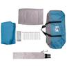 Family Tent with Roof Blue and Grey 256 X 256 X 185 Cm