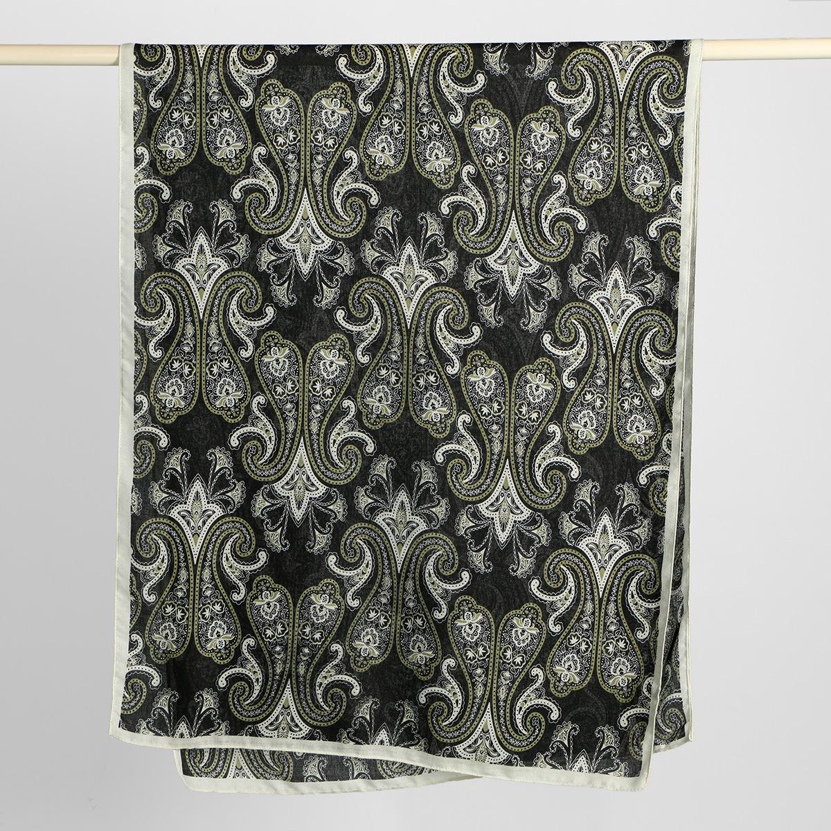 

New Korean Version Cashew Nut Cotton And Linen Long Towel Long Versatile Thin Shawl Travel Po Clothing With Beach Towel Silk 180X70CM