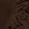 Fitted Sheet 160 x 200 Terry Elastic Durable Brown Polish Color