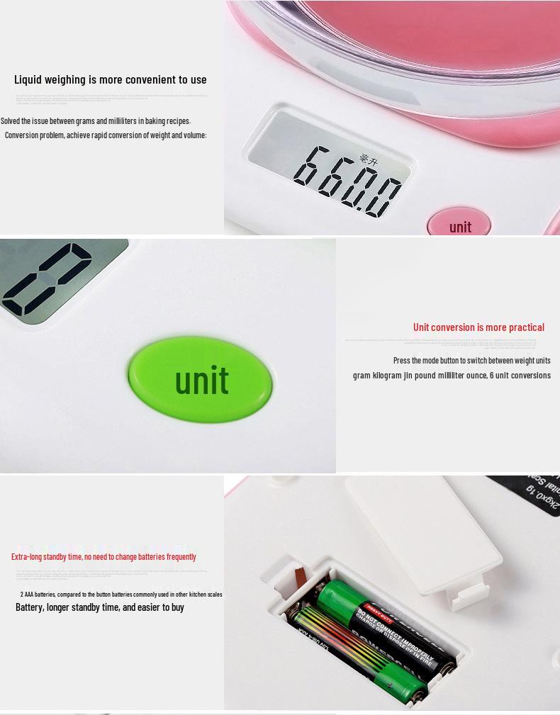 Precision Electronic Kitchen Baking Scale - 0.1g Accuracy