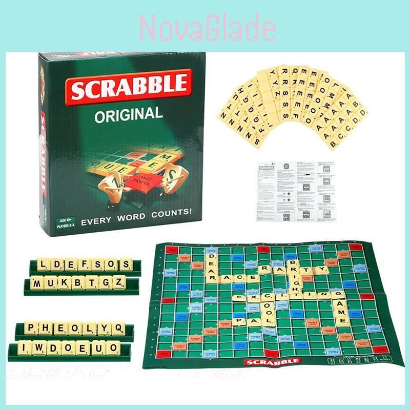 Unterhaltsames und fesselndes Scrabble-Brettspiel für Kinder und Erwachsene zur Erweiterung des Wortschatzes