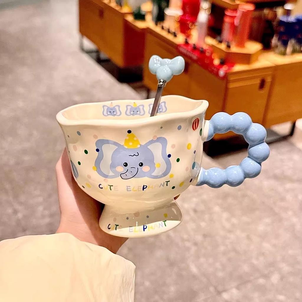 Elephant Ceramic Cup High value Water Cup Couple Mug Gift Birthday Gift for Boys and Girls