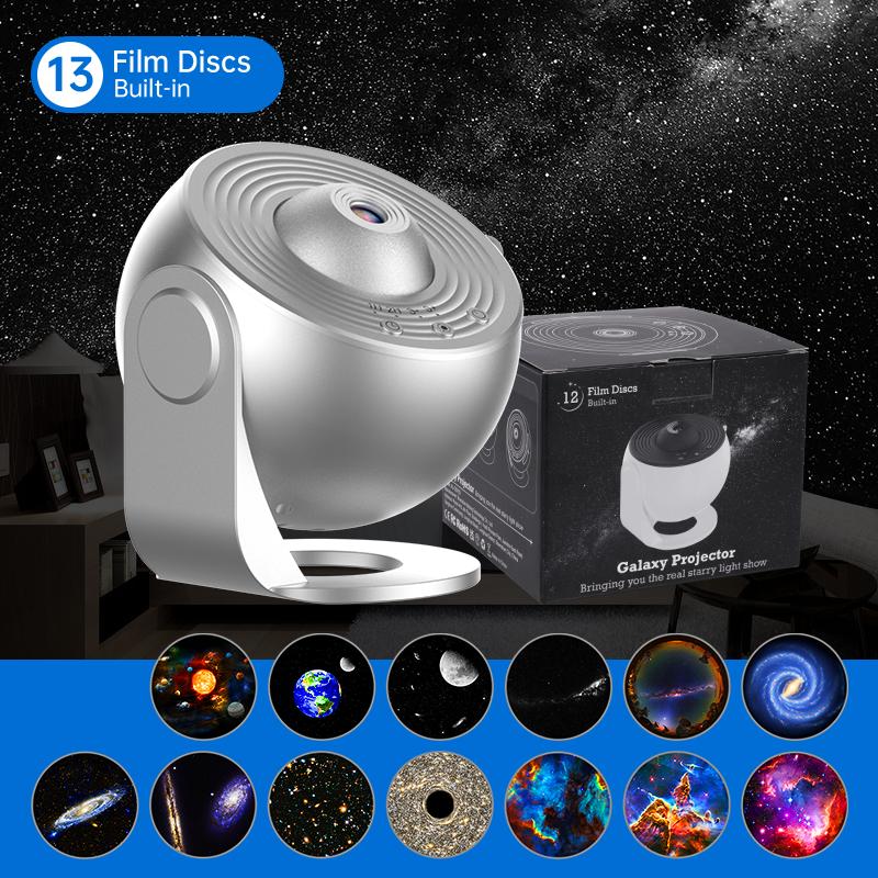 Lampka nocna Projektor Galaxy Projektor gwiaździstego nieba Obrót o 360° Lampa planetarium Dla dzieci Sypialnia Prezent na walentynki Wedding Deco
