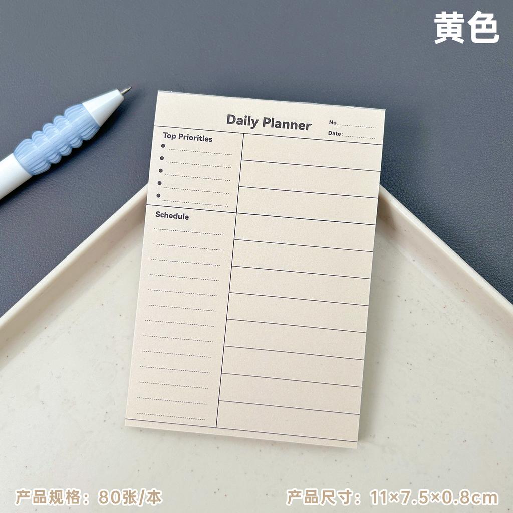 Gift Planning Book Simple Note Thickened Student Vocabulary Creative Monthly Summary Marked Tearable Kawai Stationery Lovely