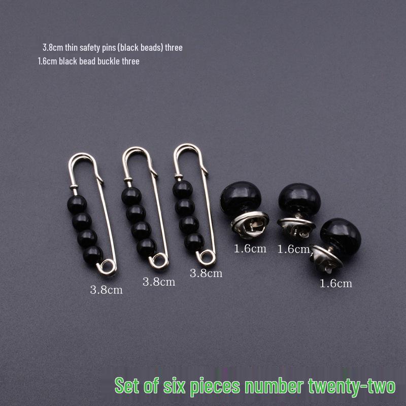 Anti-Exposure Safety Pin Brooch Set for Clothing, Cardigans, Scarves, Dresses, and Waist-Cinching