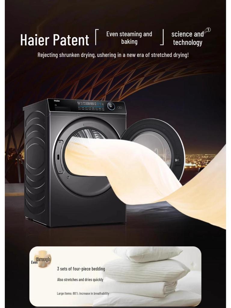 Haier HBNS100-FQ176U1 10kg Dual-Core Heat Pump Clothes Dryer