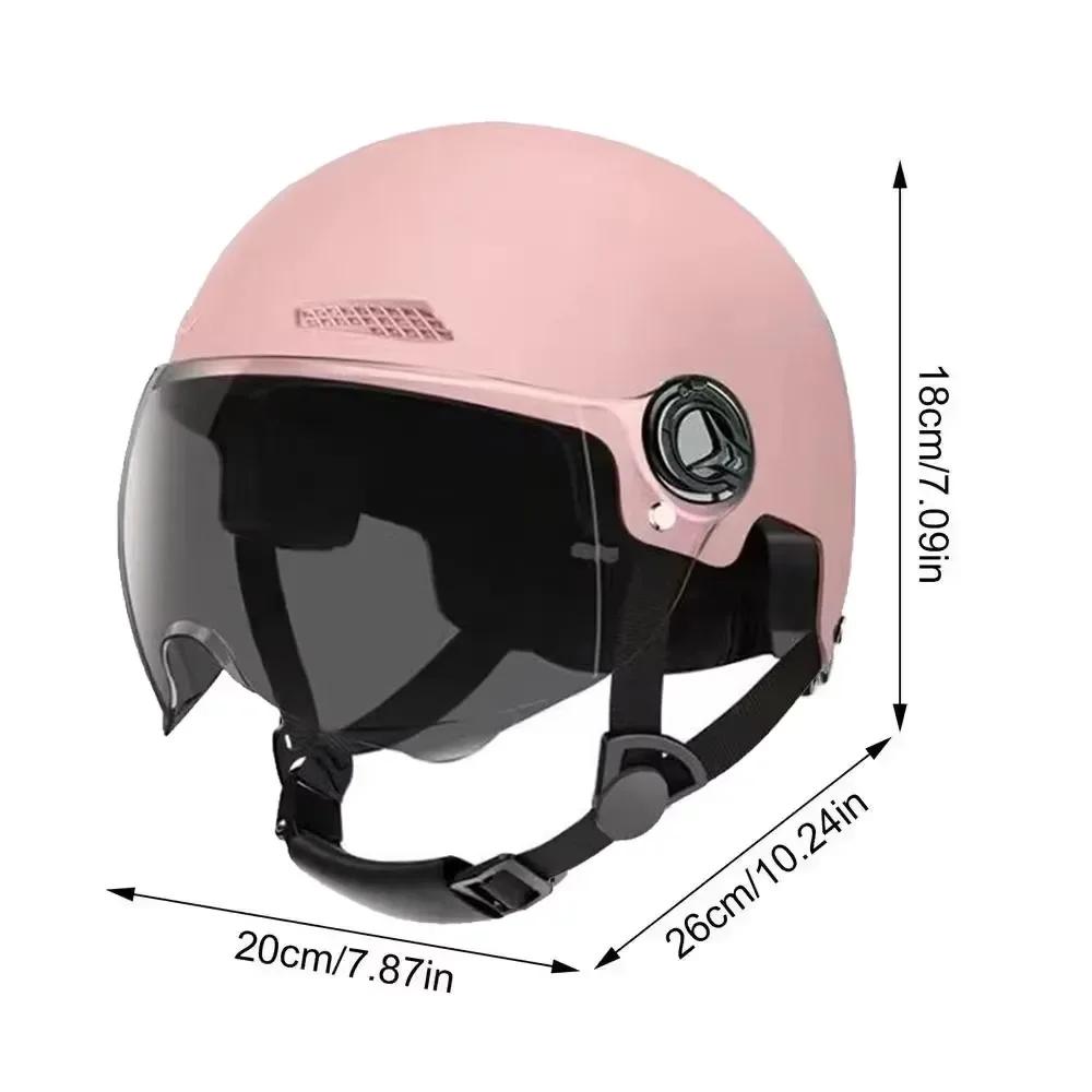 Electric Bicycle Motorcycle Dot Certified Electric Vehicle Helmets Men Women Four Seasons Sun Protection Lightweight Half E-bike
