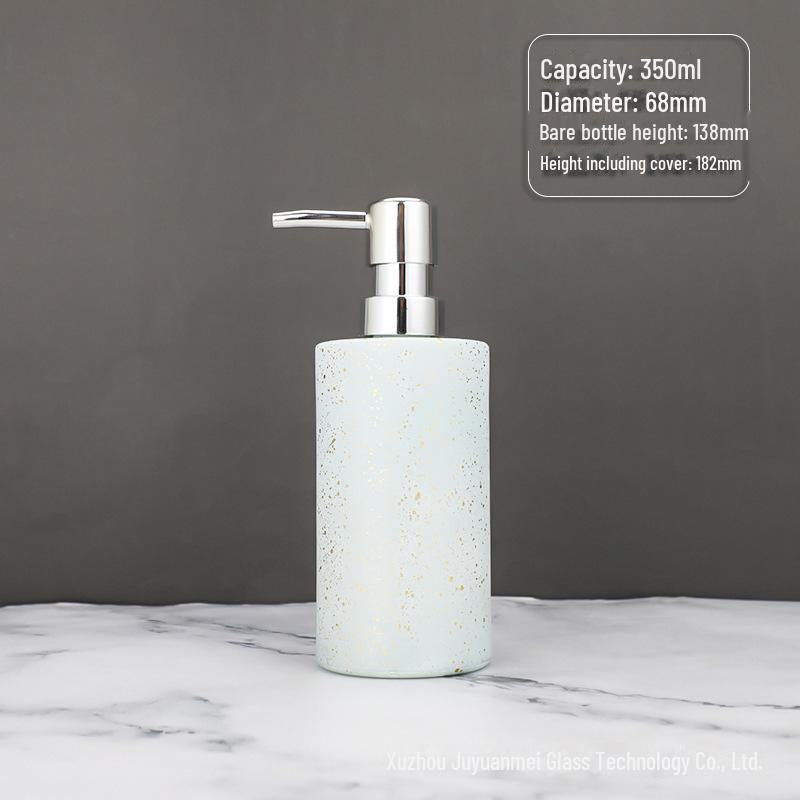 Nordic Style Glass Lotion & Soap Bottle for Home, Hand Sanitizer, and Hotel Shower Gel
