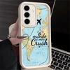 Travel Map Artistic Pattern Soft Phone Case for Samsung Galaxy A17 A16 A26 A36 A56 A15 A25 A35 A55 A14 A24 A34 A54 A13 A23 A33 A