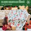 Christmas Throw Blanket Christmas Decorations Gifts For Women Sherpa Flannel Fleece Winter Holiday Blanket For Couch Sofa Bed
