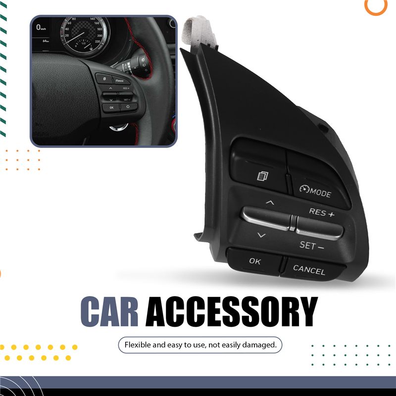 For I10 I30 Veloster Kona Steering Wheel Switch Button For Radio Cruise Control Right 96720-J9120