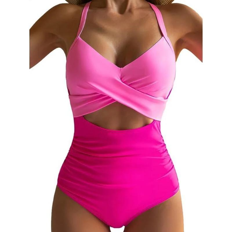 Leopard One Piece Swimsuit 2026 New Halter Push Up Swimwear Women Swimsuit Bathing Suit Beachwear Monokini Female Swimming Suits
