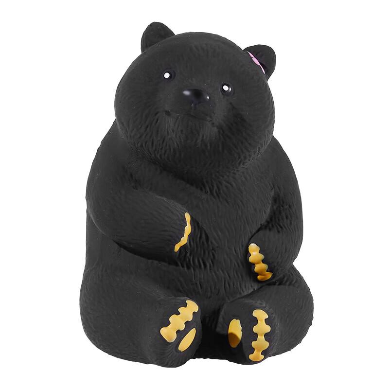 EETOYS Black Bear Mom Squeaky Latex Dog Toy