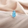 London Blue Topaz Gemstone 925 Sterling Silver Jewelry Handmade Statement Ring RR-47-1