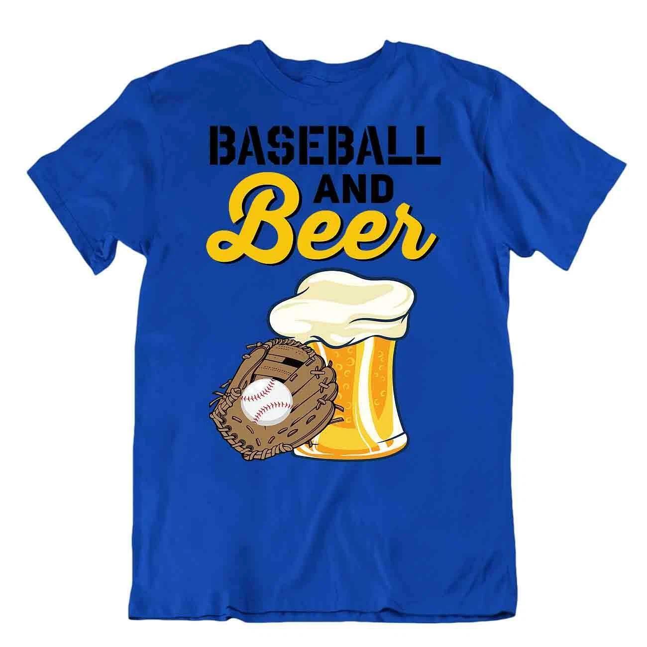 Baseball Beer T-SHIRT Dad Grandad TEE Drinking Party Bar T SHIRT XL