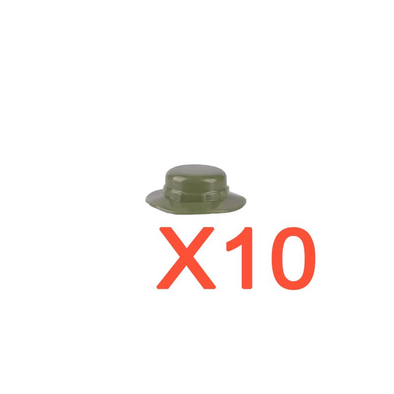 Building Blocks Accessories Military Figure Fireman Pilot Football Player Helmet Navy Cowboy Hat Oxygen Bottle Brick Toy K060