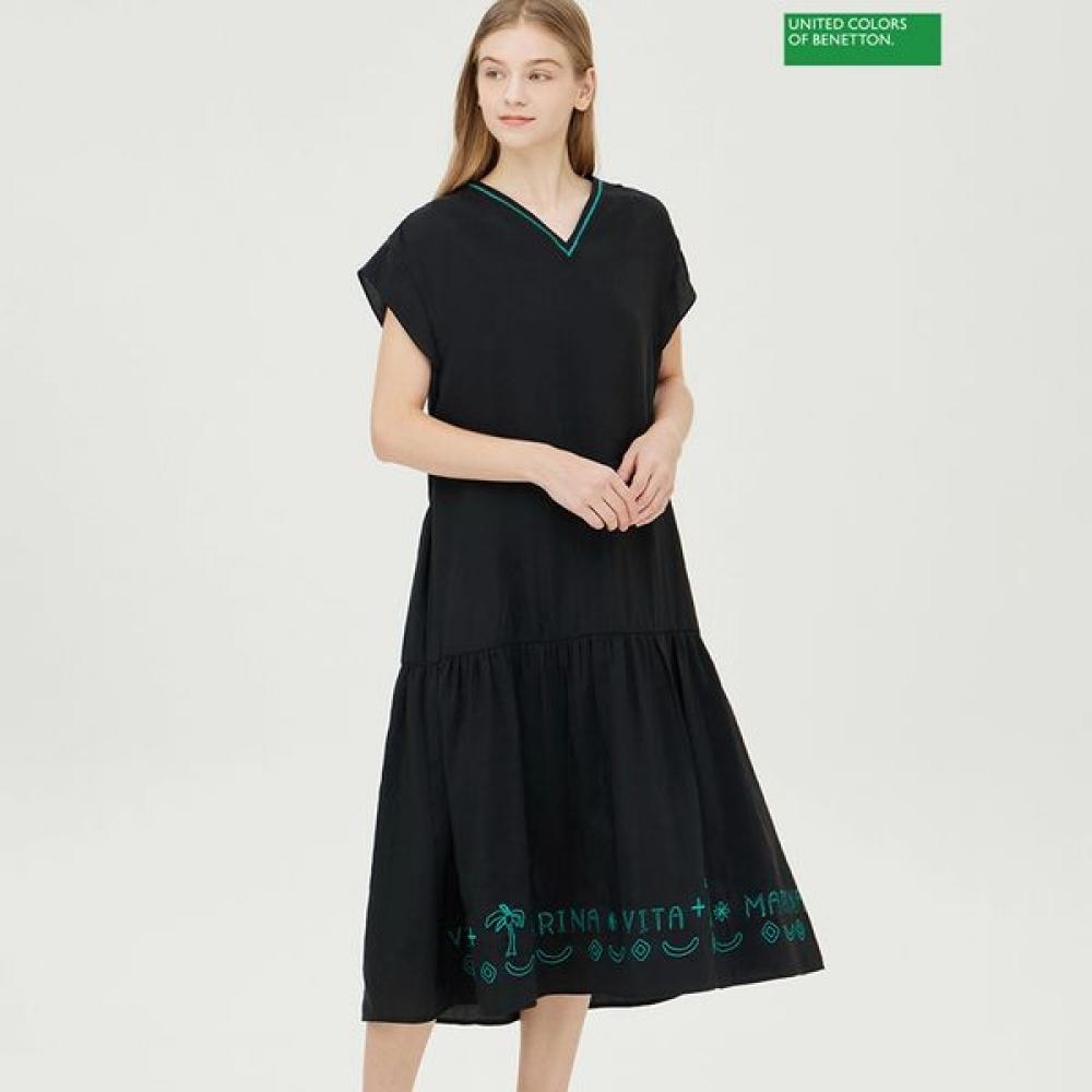 

[Benetton] Benetton Pony Dress Baopa8531 BK_black/42
