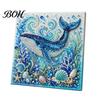 Warstwowe 3D Muszelki Rzemiosło Żółw Morski Ośmiornica DIY Zestaw do Malowania Perełkami, Motyw Oceaniczny Diamond Art Zestaw Projektów Anty-stresowych dla Dorosłych Początkujących,