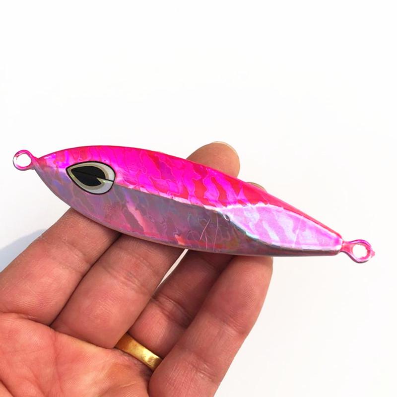 100g Night Glow Iron Plate Sea Fishing Lure for Ocean Trolling & Shore Casting