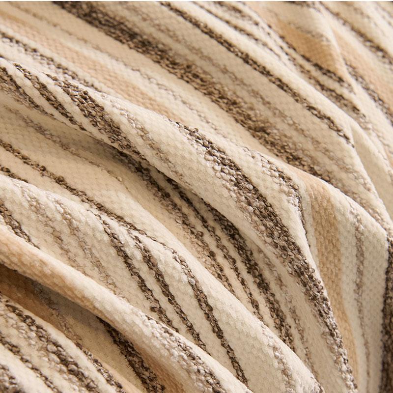 Nordic Striped Printed Sofa Towel with Tassels Soft Couch Cushion for Living Room Four Season Universal Furniture Protector