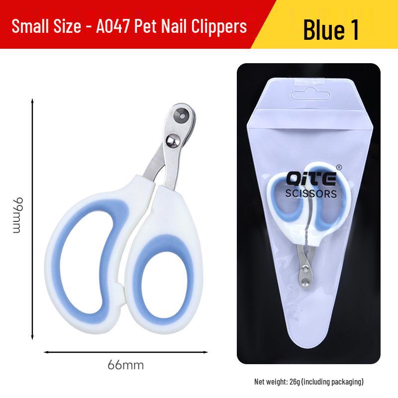 Dual-Use Round Mouth Nail Clippers for Cats & Dogs - Beginner Friendly, Double Hole Design