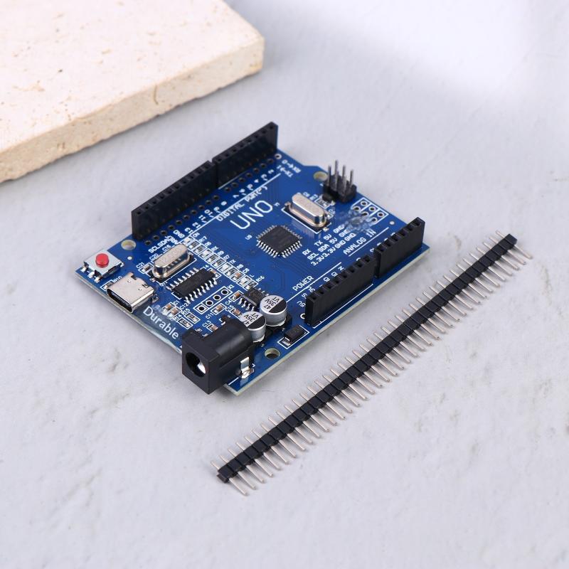 Pour carte de développement R3 Mega328P Uno R3 + Câble USB Puce Atmega328P-Au Type-C Ft232 Ch340 Pilote de port série