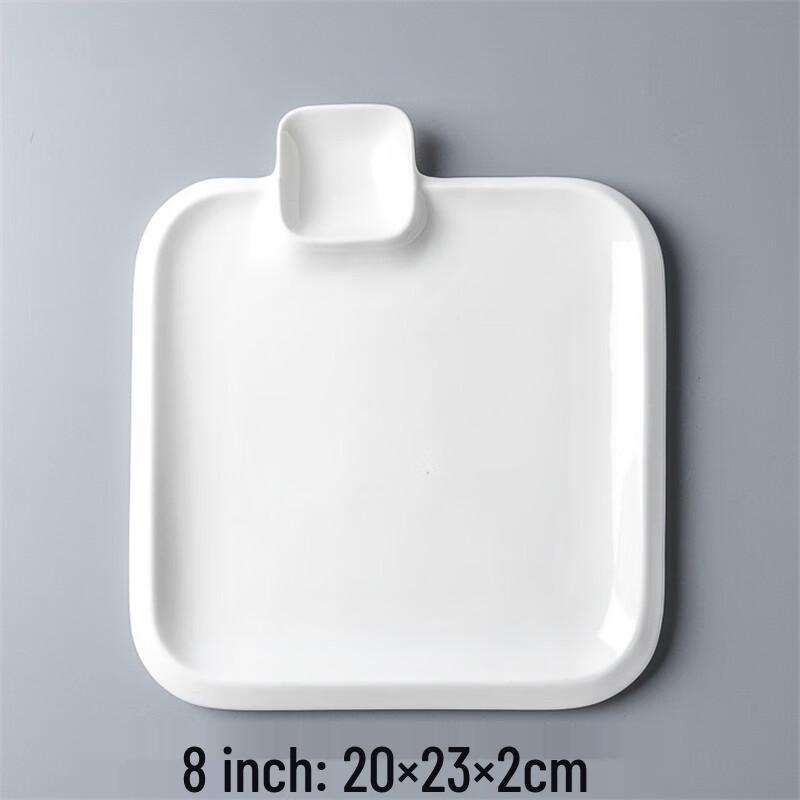 Creative Ceramic Divided Snack & Sauce Plate